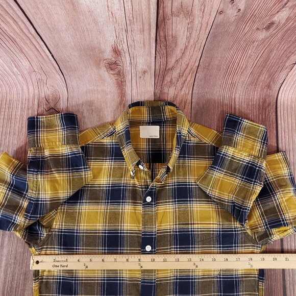 Band of Outsiders Mens Size 2 Medium Plaid LS Button Down Shirt USA Made - Picture 10 of 11